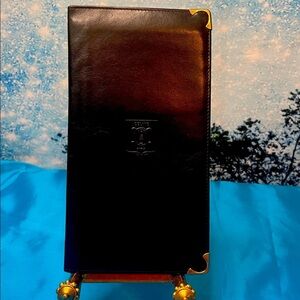 Celine Bifold Wallet Unisex Black Leather EUC